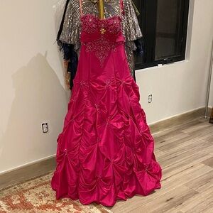 Elegant Pink Evening Gown